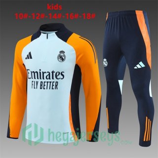 Tracksuit Real Madrid Kids Yellow Gray 2024-2025