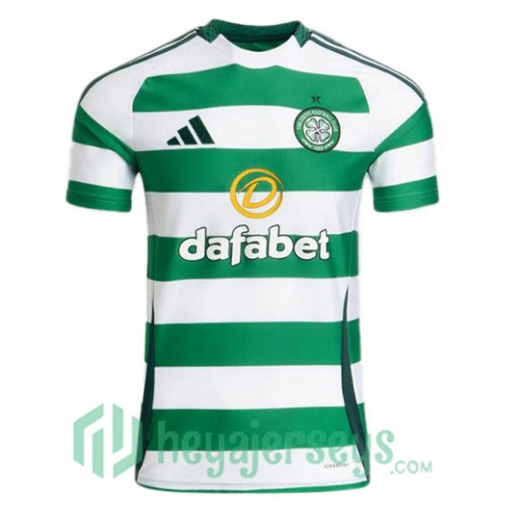 Celtic FC Home Soccer Jerseys Green White 2024-2025