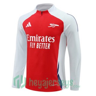 Training Sweatshirt FC Arsenal Red White 2024-2025