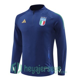 Training Sweatshirt Italy Blue Royal 2024-2025