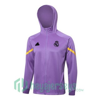 Hooded Sweatshirt Real Madrid Purple 2024-2025