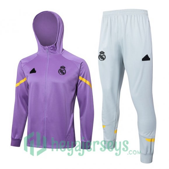 Tracksuit - Hooded Real Madrid Purple 2024-2025