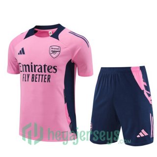FC Arsenal Training T-Shirts + Shorts Rose 2024-2025