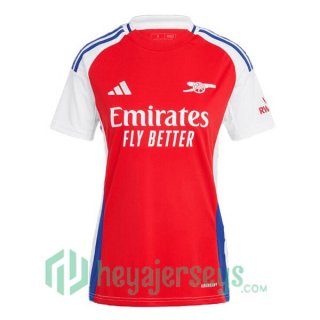FC Arsenal Women Home Soccer Jerseys Red White 2024-2025