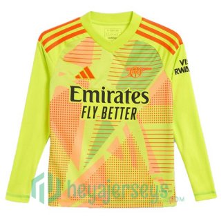 FC Arsenal Goalkeeper Soccer Jerseys Long Sleeve Green 2024-2025
