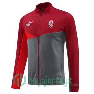 Training Jacket AC Milan Red Gray 2024-2025