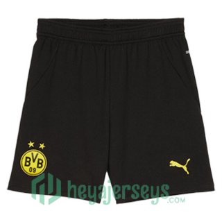 Borussia Dortmund Home Soccer Shorts Black 2024-2025