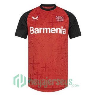Bayer 04 Leverkusen Home Soccer Jerseys Black Red 2024-2025