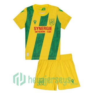 FC Nantes Kids Home Soccer Jerseys Yellow 2024-2025