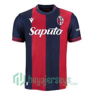 Bologna Home Soccer Jerseys Blue Red 2024-2025