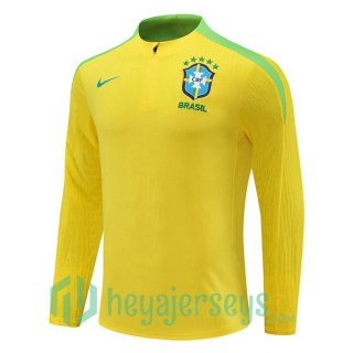 Training Sweatshirt Brazil Yellow 2024-2025