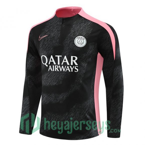 Training Sweatshirt Paris Saint Germain Black 2024-2025