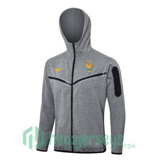 Hooded Sweatshirt France Gray 2024-2025