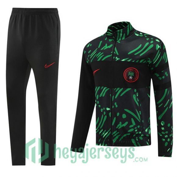 Training Jacket Nigeria Black Green 2024-2025