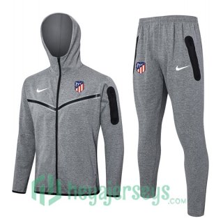 Tracksuit - Hooded Atletico Madrid Gray 2024-2025