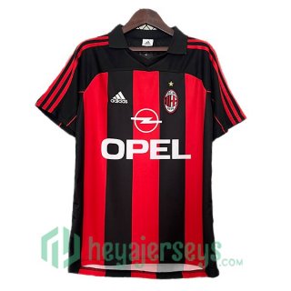AC Milan Retro Home Black Red 2000-2002