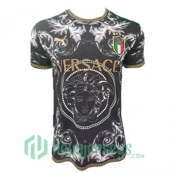 Italy Special Edition Soccer Jerseys Black UEFA Euro 2024