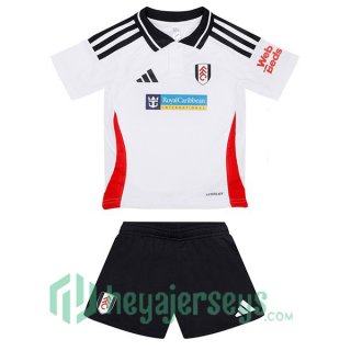 Fulham FC Kids Home Soccer Jerseys White 2024-2025