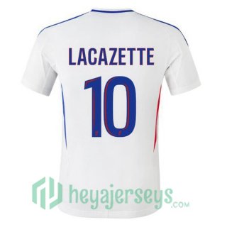 Olympique Lyon (LACAZETTE 10) Home Soccer Jerseys White 2024-2025