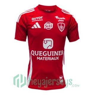 Stade Brestois Home Soccer Jerseys Red 2024-2025
