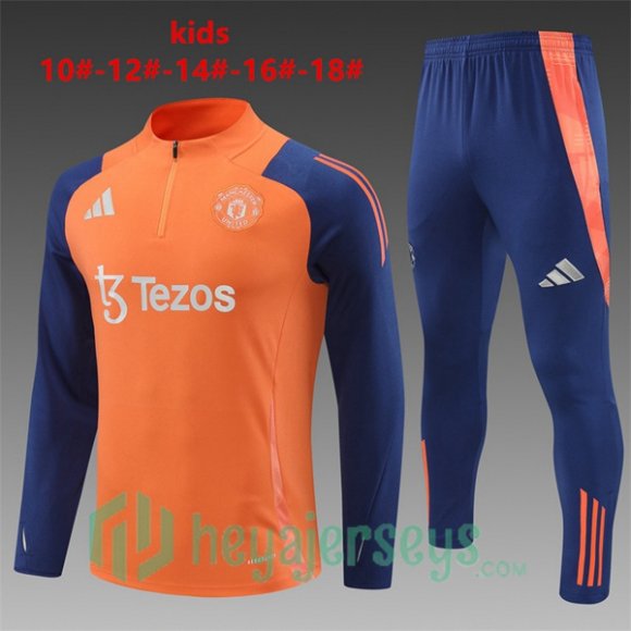 Tracksuit Manchester United Kids Orange 2024-2025