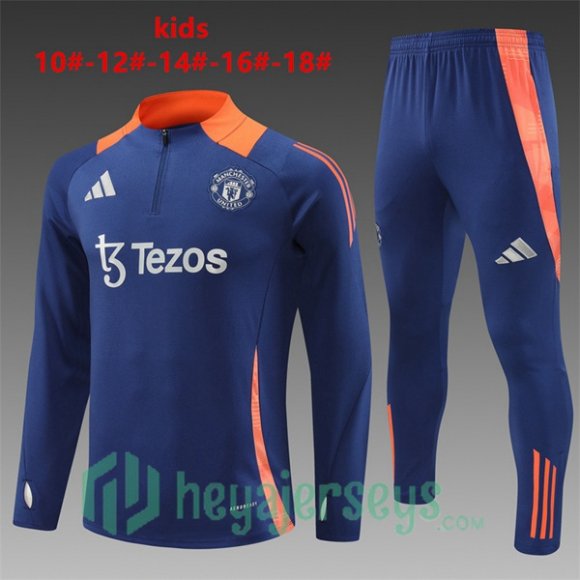 Tracksuit Manchester United Kids Blue Royal 2024-2025