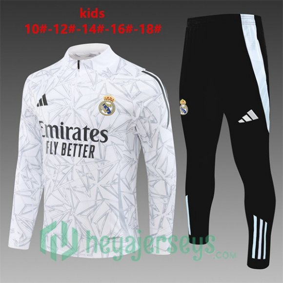 Tracksuit Real Madrid Kids White 2024-2025