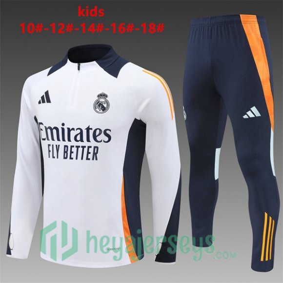 Tracksuit Real Madrid Kids White 2024-2025