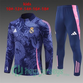 Tracksuit Real Madrid Kids Blue Royal 2024-2025