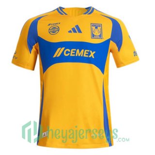 Tigres UANL Home Soccer Jerseys Yellow 2024-2025
