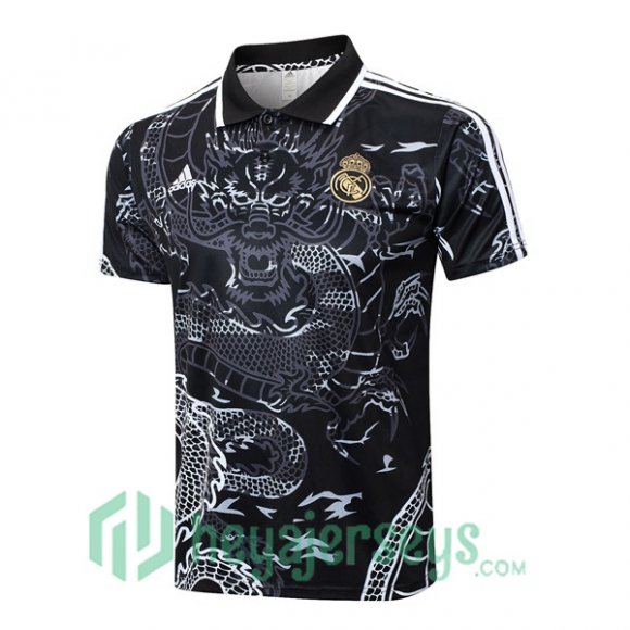 Soccer Polo Real Madrid Black 2024-2025