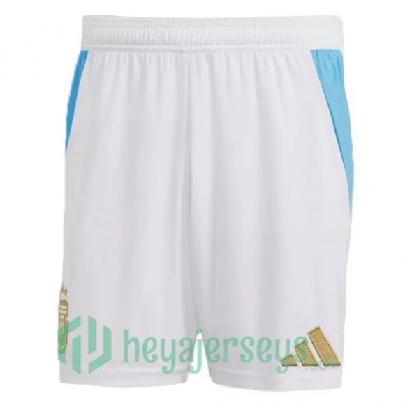 Argentina Home Soccer Shorts White 2024-2025