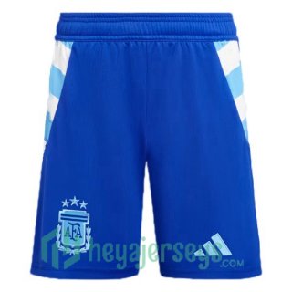 Argentina Away Soccer Shorts Blue 2024-2025