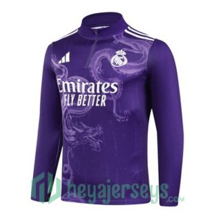 Training Sweatshirt Real Madrid Purple 2024-2025