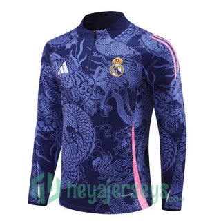 Training Sweatshirt Real Madrid Blue Royal 2024-2025