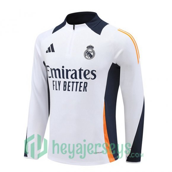 Training Sweatshirt Real Madrid White 2024-2025