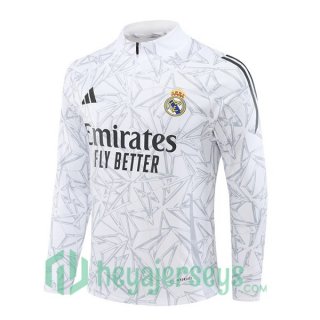 Training Sweatshirt Real Madrid White 2024-2025