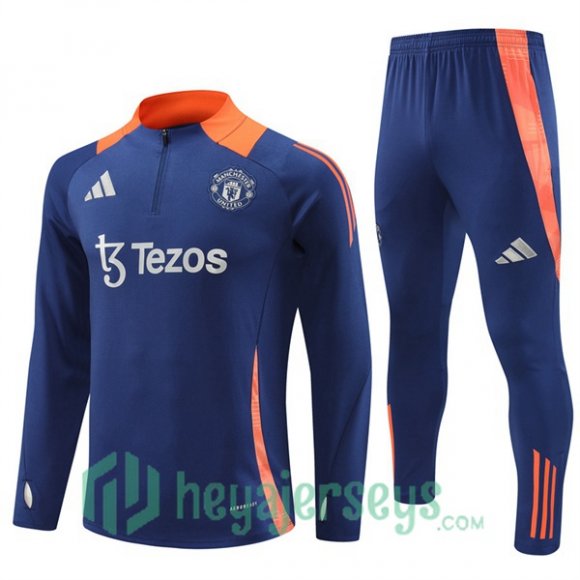 Tracksuit Manchester United Blue Royal 2024-2025