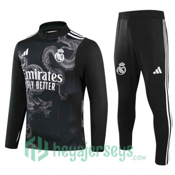 Tracksuit Real Madrid Black 2024-2025