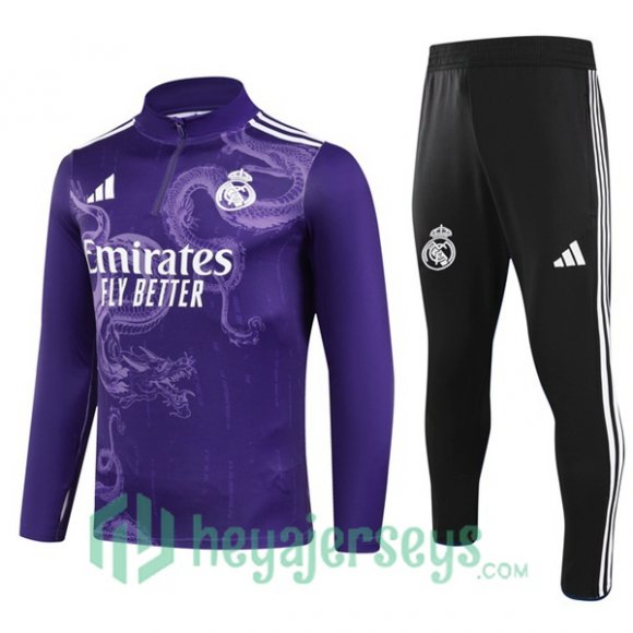 Tracksuit Real Madrid Purple 2024-2025