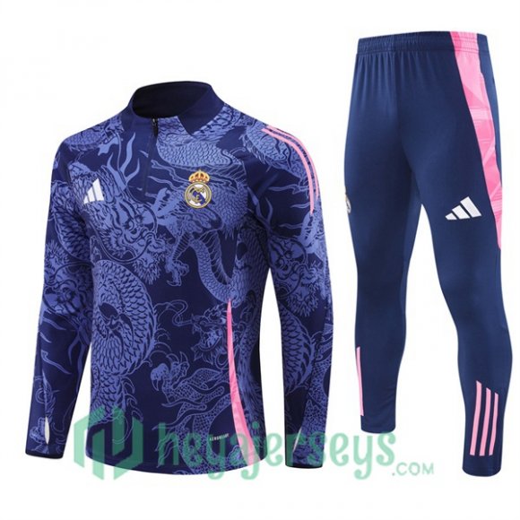 Tracksuit Real Madrid Blue Royal 2024-2025