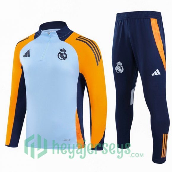 Tracksuit Real Madrid White Yellow 2024-2025