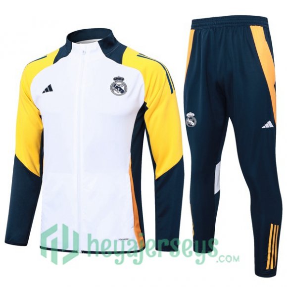 Training Jacket Real Madrid White 2024-2025