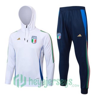 Tracksuit - Hooded Italy White 2024-2025
