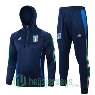 Tracksuit - Hooded Italy Blue Royal 2024-2025