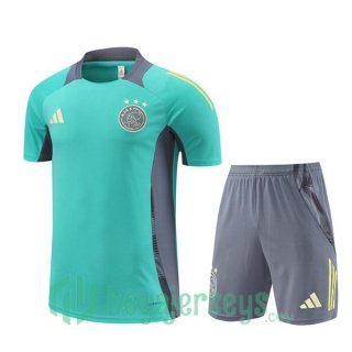 AFC Ajax Training T-Shirts + Shorts Green 2024-2025