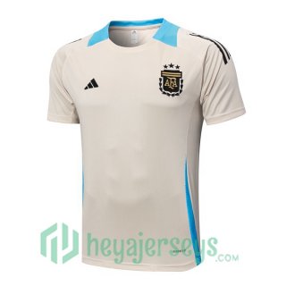 Argentina Training T-Shirts Yellow 2024-2025