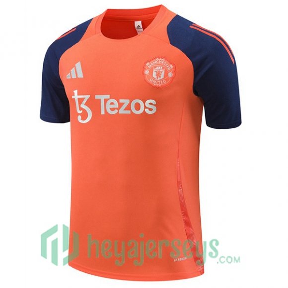 Manchester United Training T-Shirts Orange 2024-2025