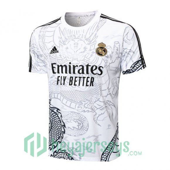 Real Madrid Training T-Shirts White 2024-2025