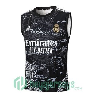 Soccer Vest Real Madrid Black 2024-2025